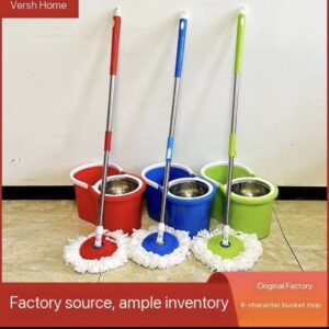 2N1 360 DEGREE MOP WITH BUCKET SET***COMES WITH IRON INNER, 2 FIBRE MOP HEAD