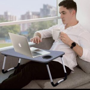 MULTIPURPOSE LAPTOP TABLE WITH DUCK STAND + CUP HOLDER