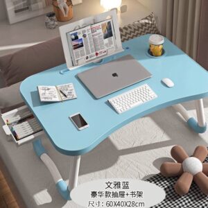 MULTIPURPOSE LAPTOP TABLE WITH DUCK STAND + CUP HOLDER + DRAWER