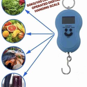 PORTABLE HOOK LUGGAGE WEIGHING SCALE(Uses battery)