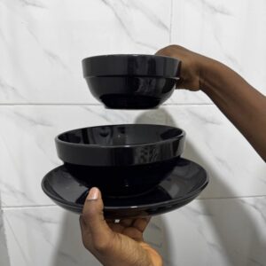 QUALITY THICK DINNER PLATE 6CM SOUP BOWL 8CM SWALLOW BOWL 10.5CM FOR THE FLAT PLATE